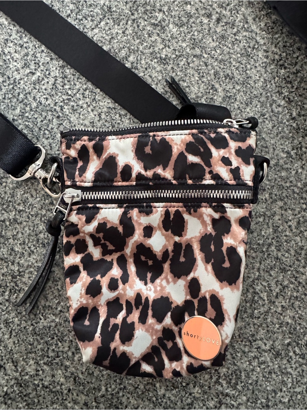 ShortyLOVE shorthand leopard print crossbody